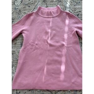 Shop the Mint Womens Size Medium‎ Mock Neck Sweater Bubblegum Pink Long Sleeve
